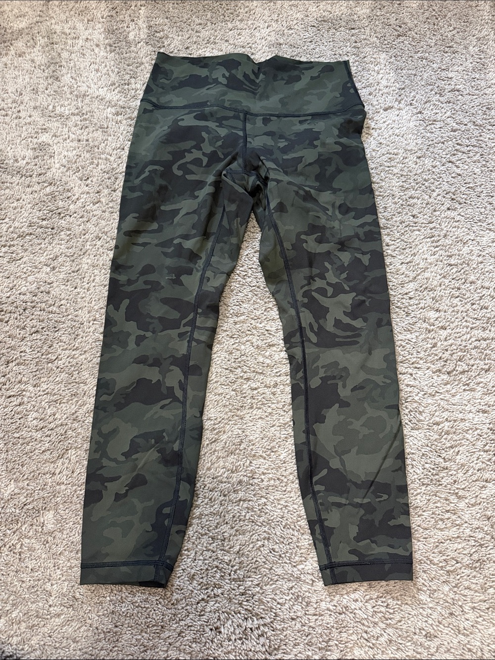 Girls' Camo High-Waist Active Leggings - Olive Green